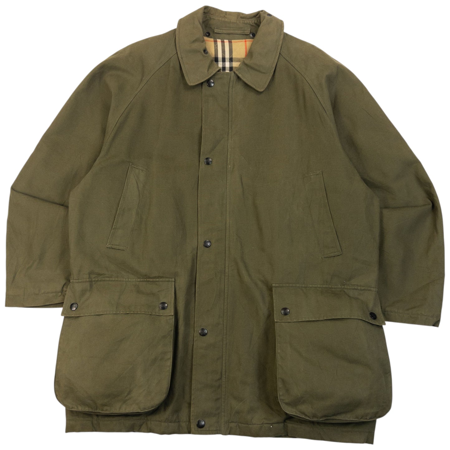 Vintage 90s Burberry Nova Check Lined Jacket Size XL