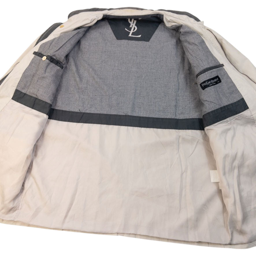 Vintage 90s YSL Yves Saint Laurent Zip Up Jacket Size L