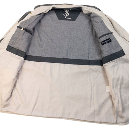 Vintage 90s YSL Yves Saint Laurent Zip Up Jacket Size L