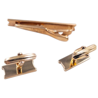 Vintage Dior Cuff Links & Tie Clip Set