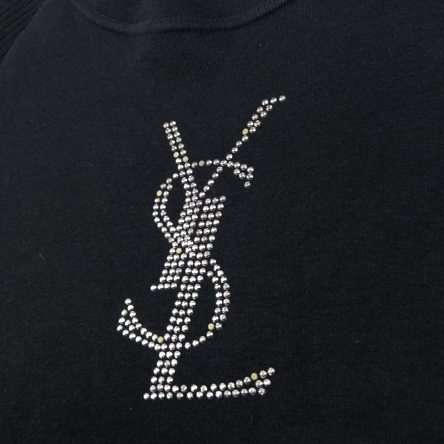 Vintage YSL Yves Saint Laurent Diamonte Long Sleeve T Shirt Womens Size S