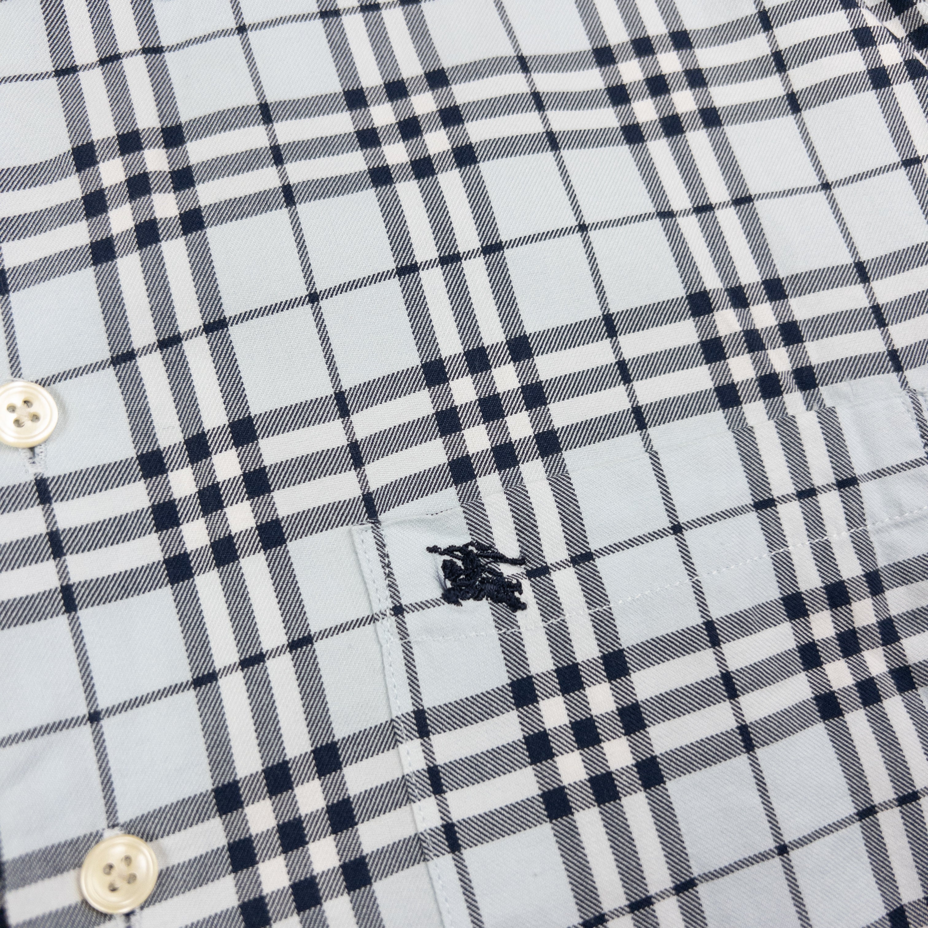 Vintage Burberry Nova Check Short Sleeve Button Up Shirt Size S