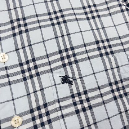 Vintage Burberry Nova Check Short Sleeve Button Up Shirt Size S