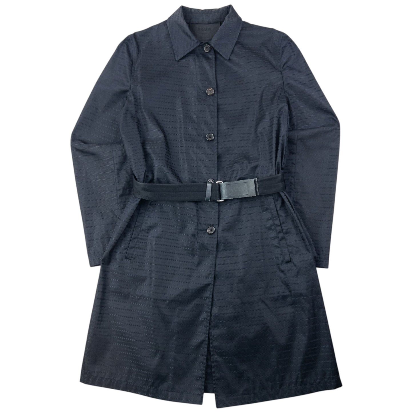 Vintage 2000s Prada Monogram Belt Waist Jacket Size XL