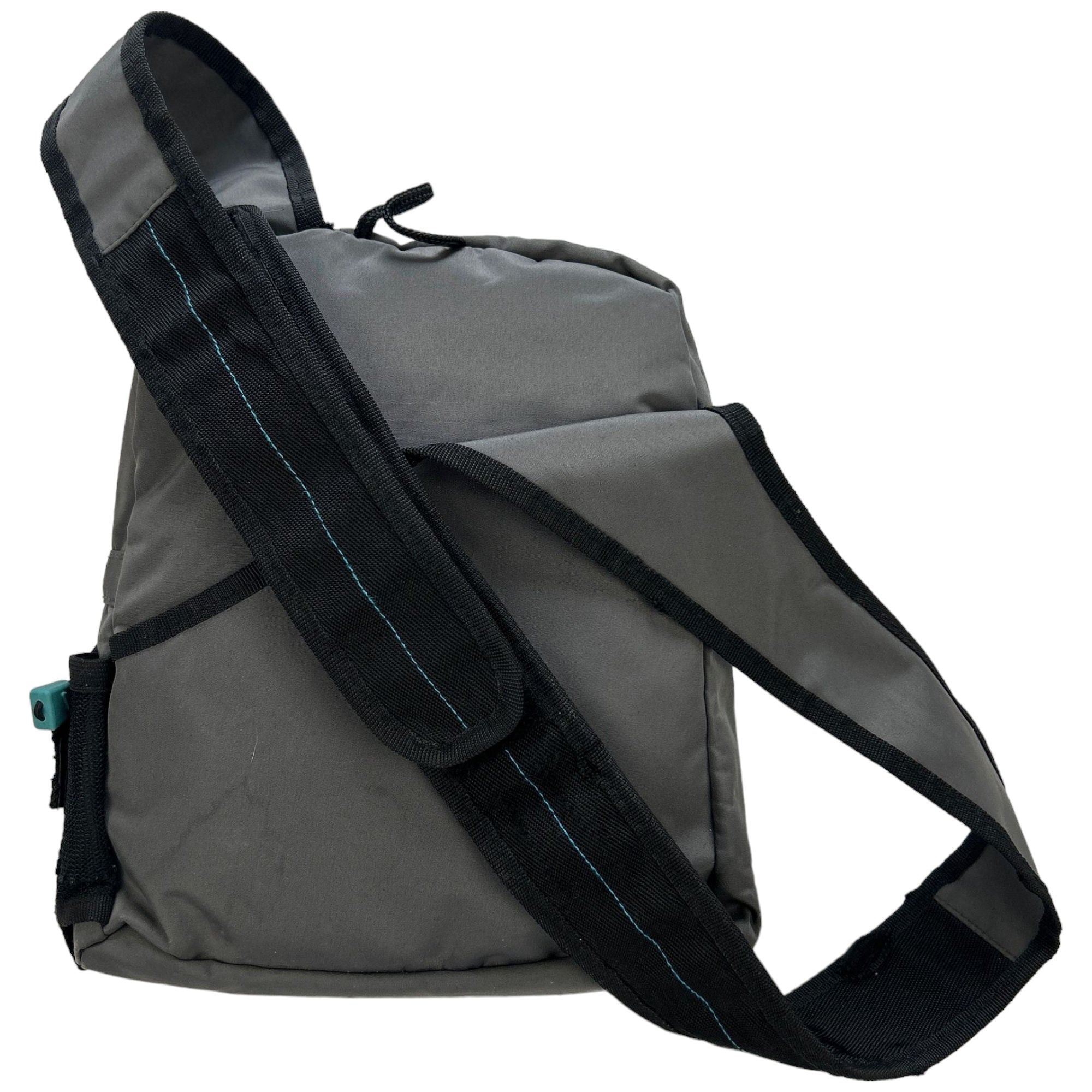 Nike Sling Bag Grey Polyester Y2K Unisex One Size | Second Wave 