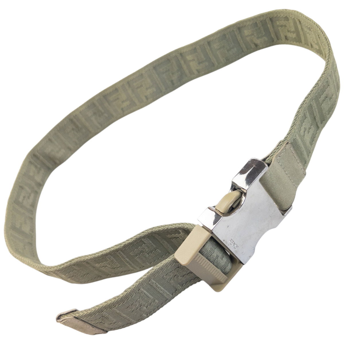 Vintage 2000s Fendi Monogram Buckle Belt Size L