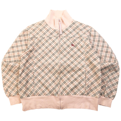 Vintage 2000s Burberry Blue Label Nova Check Zip Up Sweatshirt Womens Size S