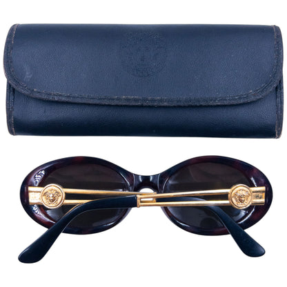 Vintage 1996 Versace Tortoise Shell Medusa Sunglasses