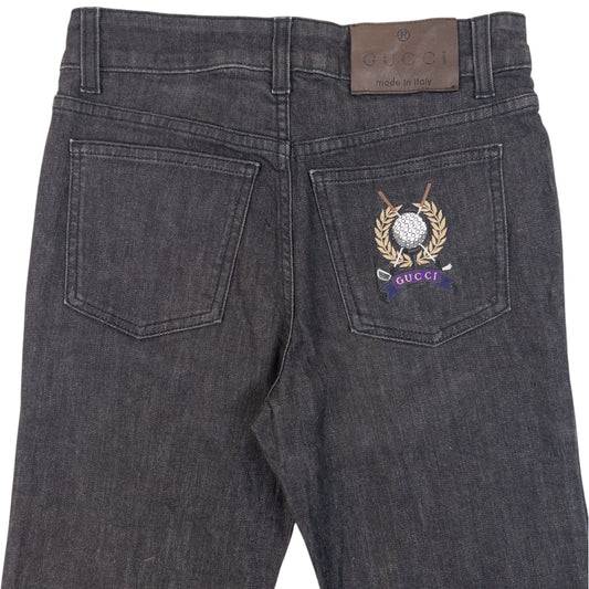 Vintage 2000s Gucci Flared Denim Jeans Womens Size W26