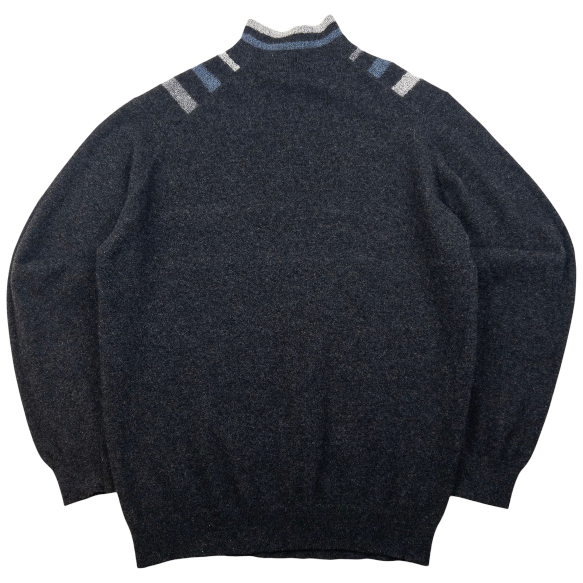 Vintage Burberry Wool Striped Turtleneck Jumper Size M