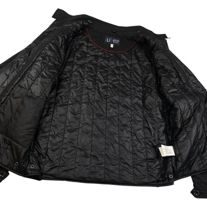 Vintage Armani Jeans Removable Hood Zip Jacket Size M
