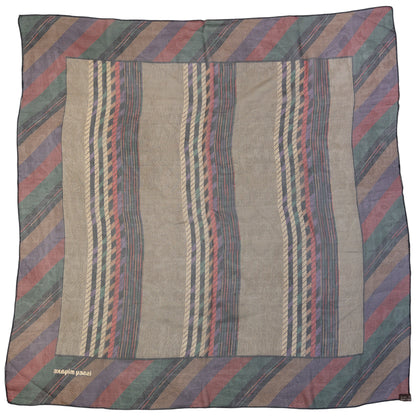 Vintage 90s Issey Miyake Sheer Pattern Silk Scarf