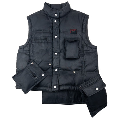 Vintage 2000s Dolce & Gabbana Convertible Multi Pocket Puffer Gilet Size S