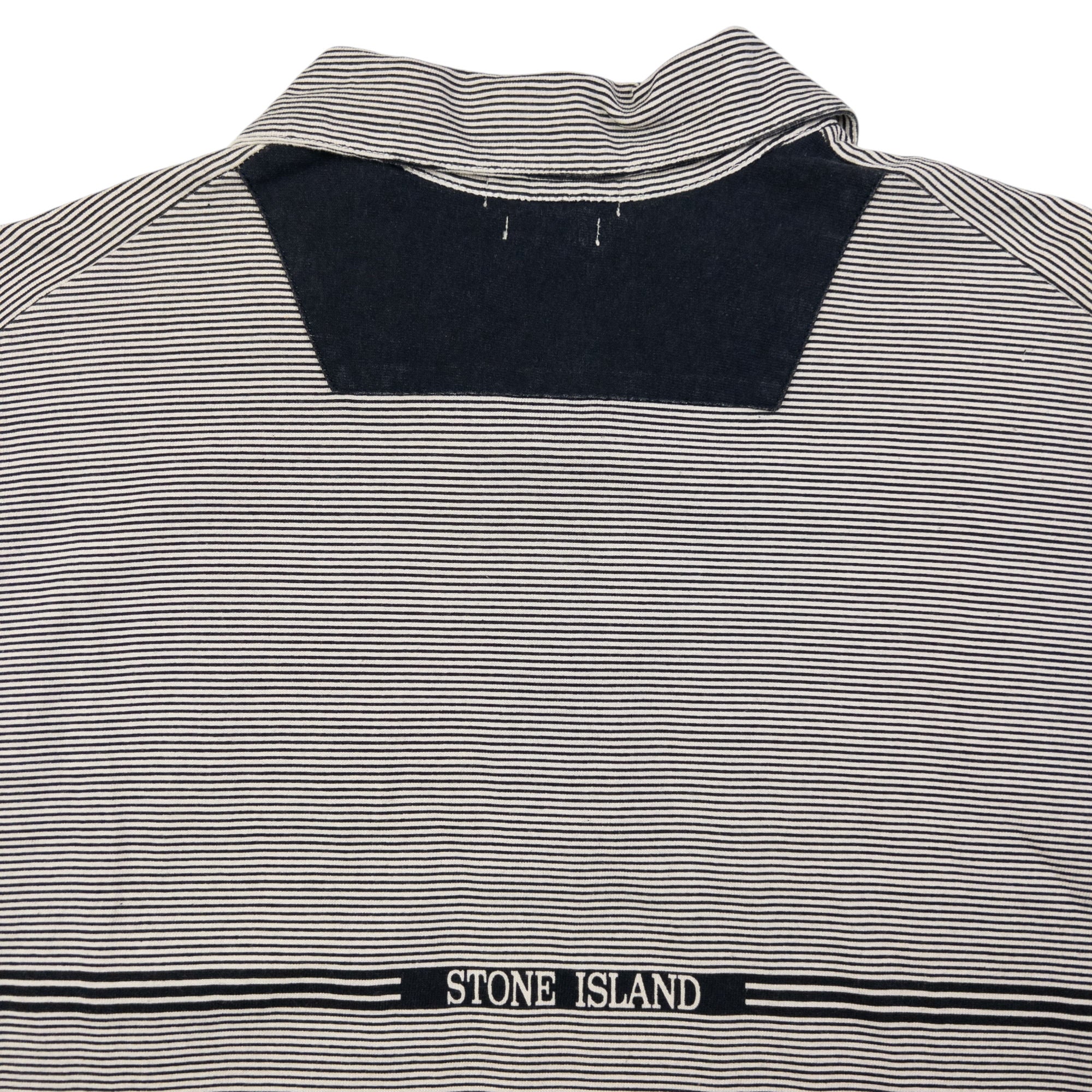 Vintage Stone Island Striped Polo Shirt Size M