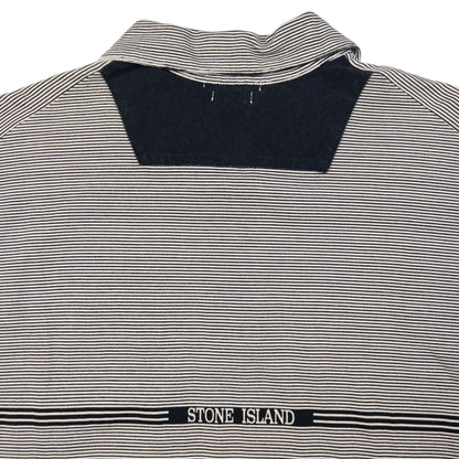 Vintage Stone Island Striped Polo Shirt Size M