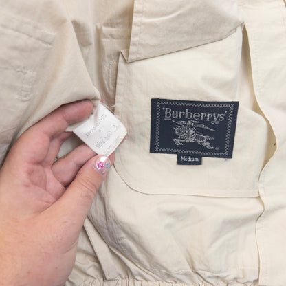 Vintage 90s Burberry Lightweight Zip Up Jacket Size S