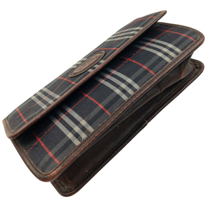 Vintage 90s Burberry Nova Check Clutch Bag