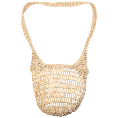 Vintage HusHusH Crochet Crossbody Bag in beige, photo 2