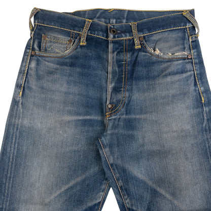 Vintage RMC Red Monkey Company Embroidered Wave Japanese Denim Jeans Size W31