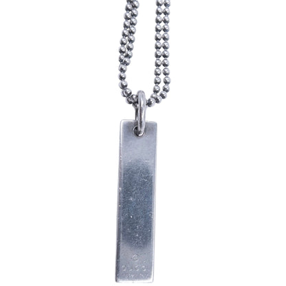 Vintage Gucci Silver Pendent Double-Chain Necklace
