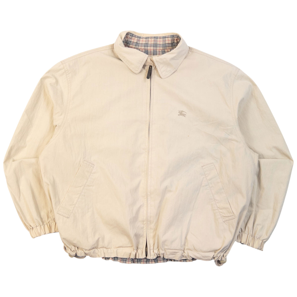 Vintage 90s Burberry Nova Check Reversible Jacket Size S