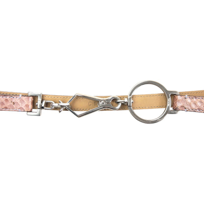Vintage 2000s Prada Snakskin Leather Belt Womens Size W30