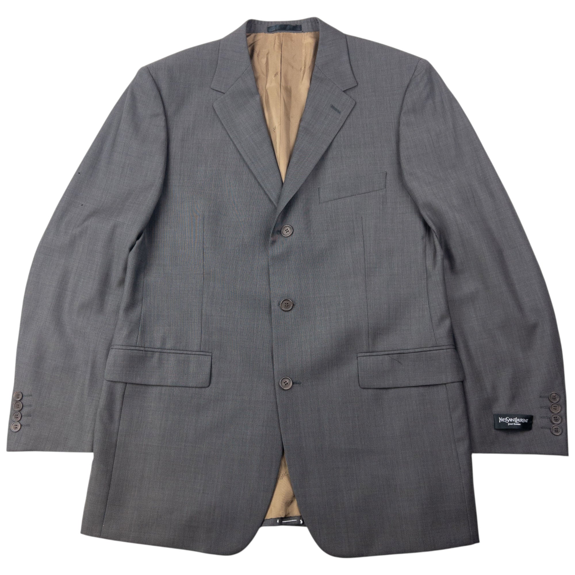 Vintage 90s YSL Yves Saint Laurent Jacket & Trousers Suit Set Size L