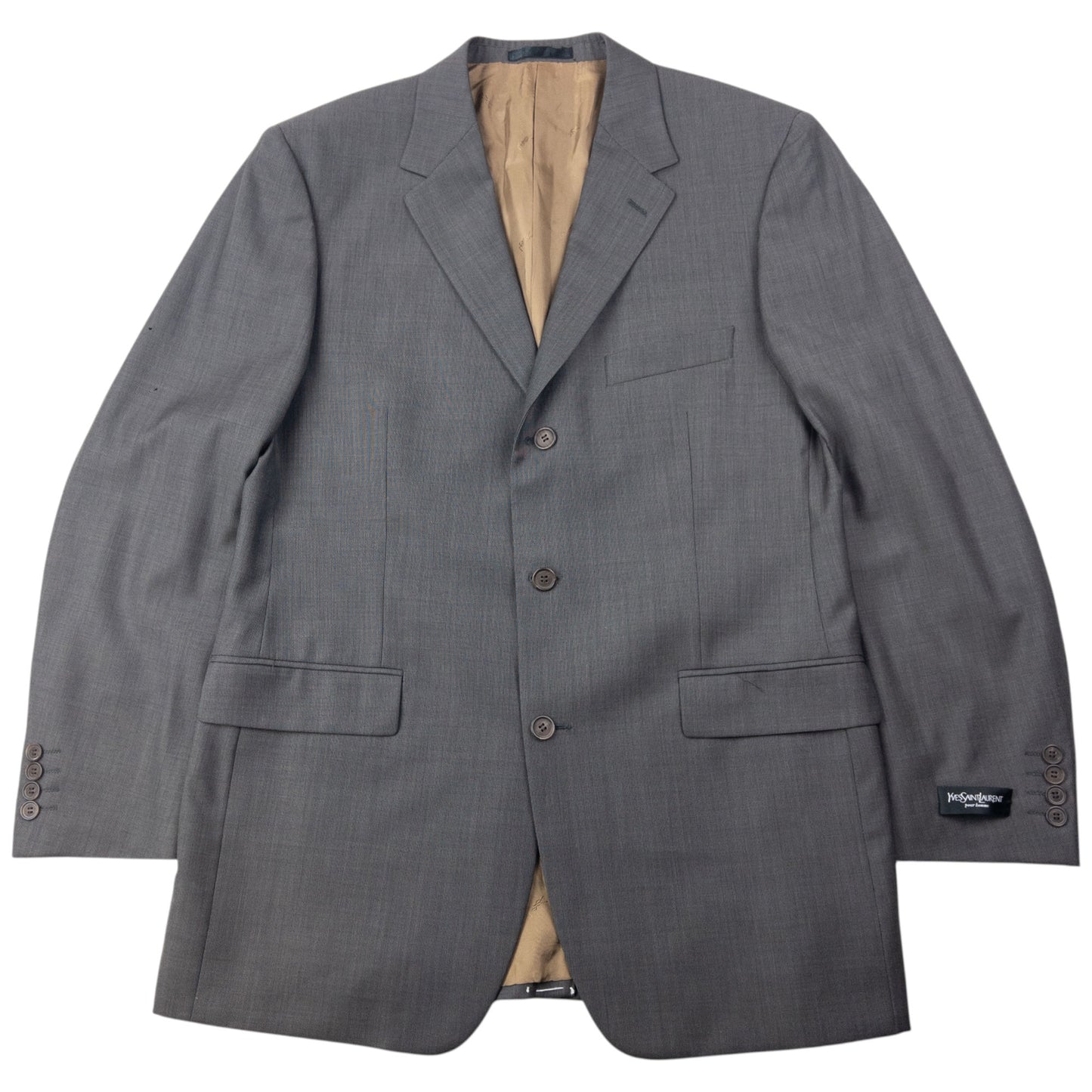 Vintage 90s YSL Yves Saint Laurent Jacket & Trousers Suit Set Size L