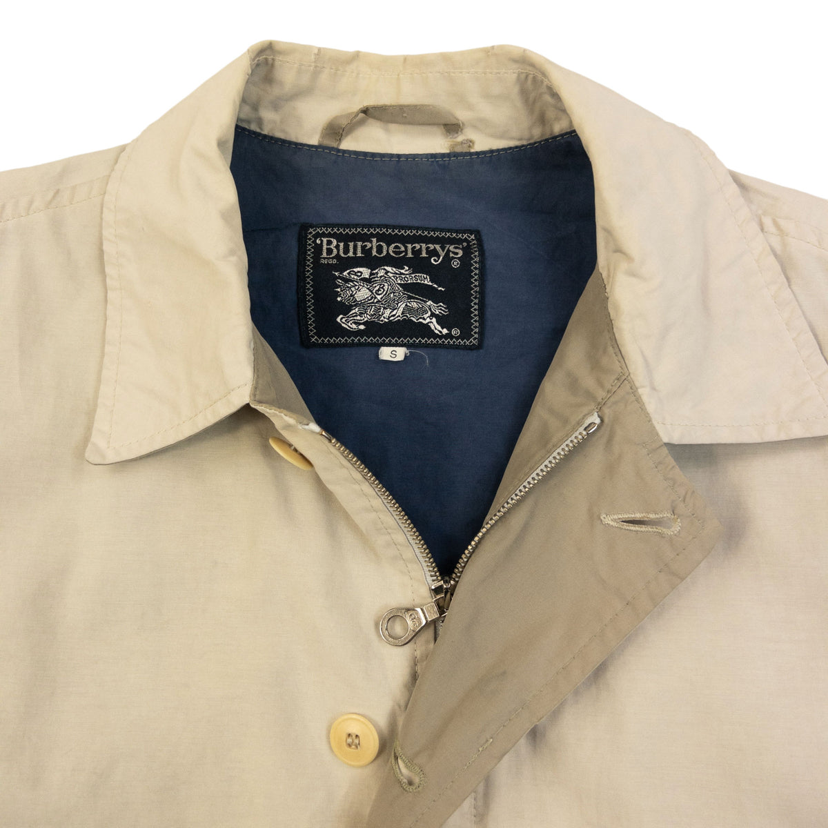 Vintage 90s Burberry Zip Up Jacket Size M