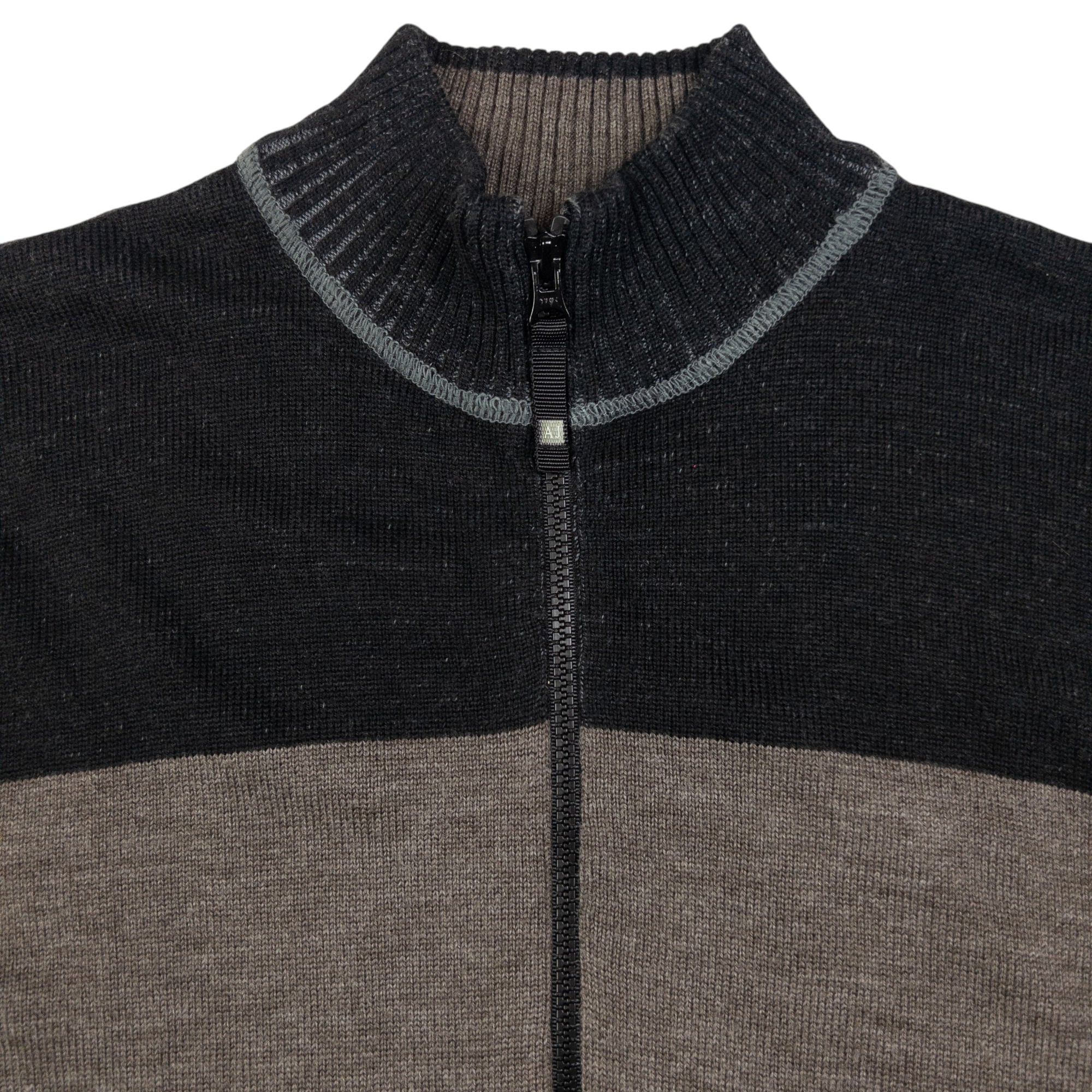 Vintage Armani Jeans Zip Up Jumper Size M
