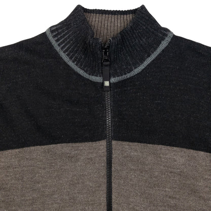 Vintage Armani Jeans Zip Up Jumper Size M