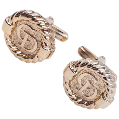 Vintage 90s Dior Embossed Cufflinks