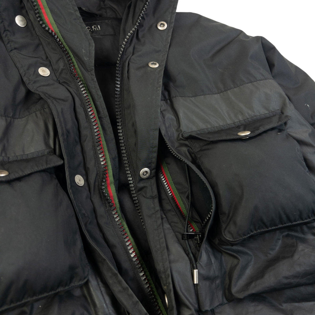 Vintage 2000s Gucci Zip Up Padded Jacket Size XXL