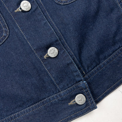 Vintage 90s Armani Jeans Button Up Denim Top Womens Size M