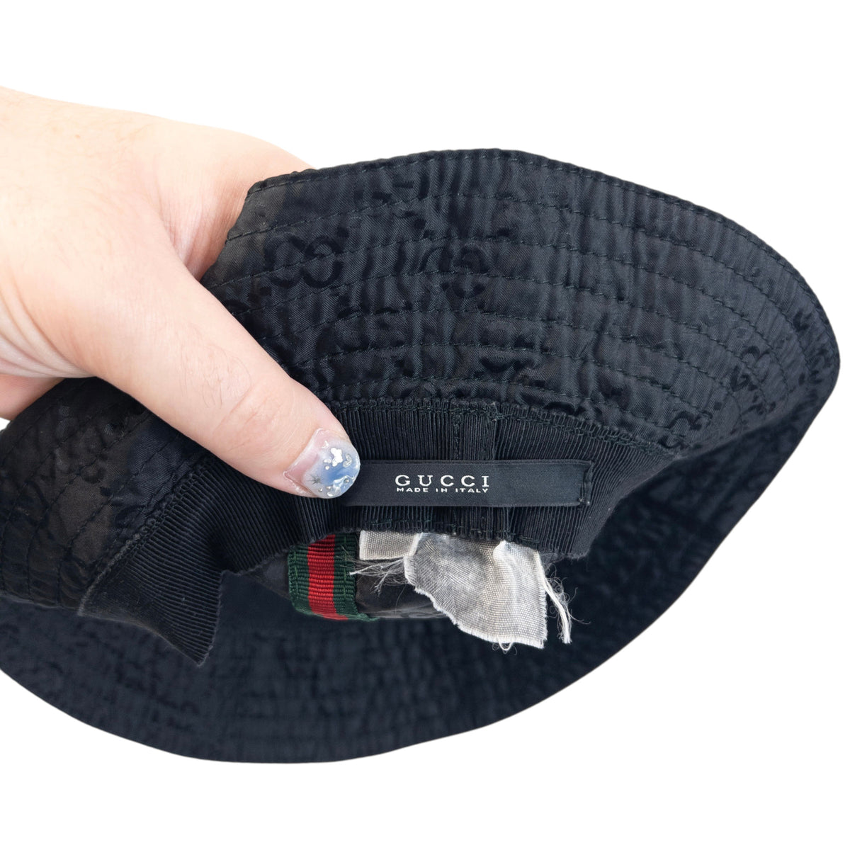 Vintage 2000s Gucci Monogram Bucket Hat