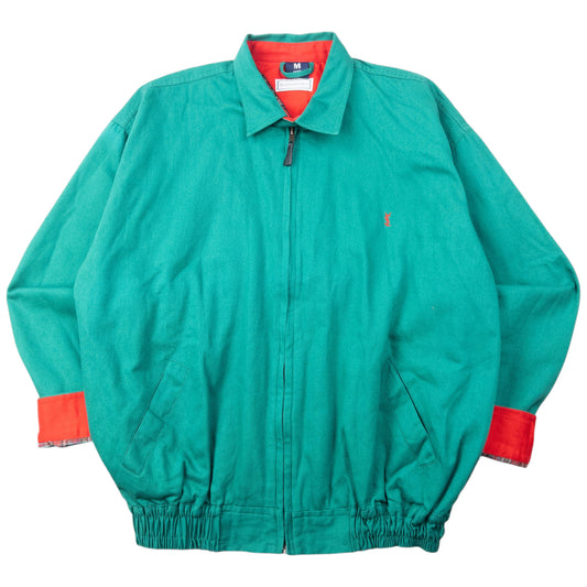 Vintage 80s YSL Yves Saint Laurent Pattern Lined Harrington Jacket Size L