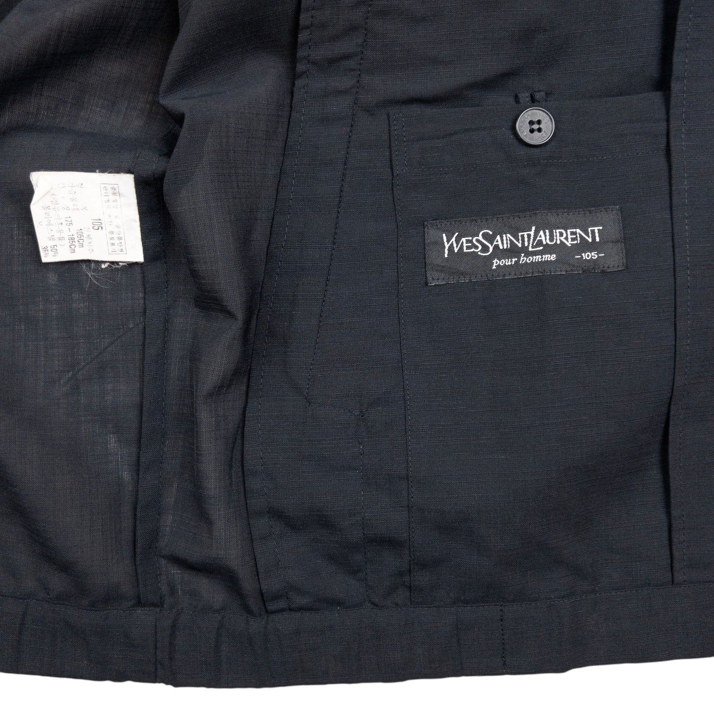Vintage YSL Yves Saint Laurent Harrington Jacket Size L