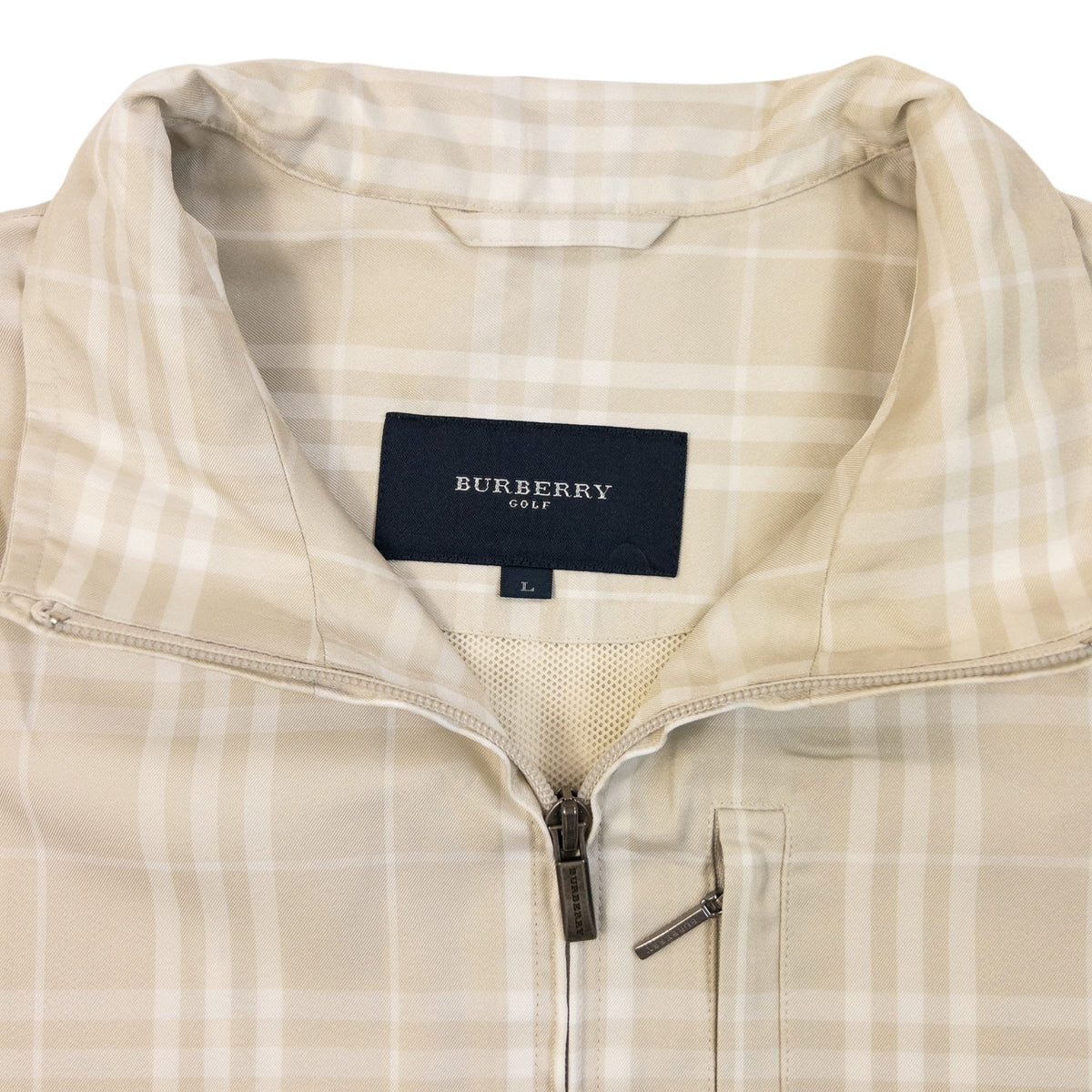Vintage 2000s Burberry Golf Nova Check Lightweight Gilet Size L