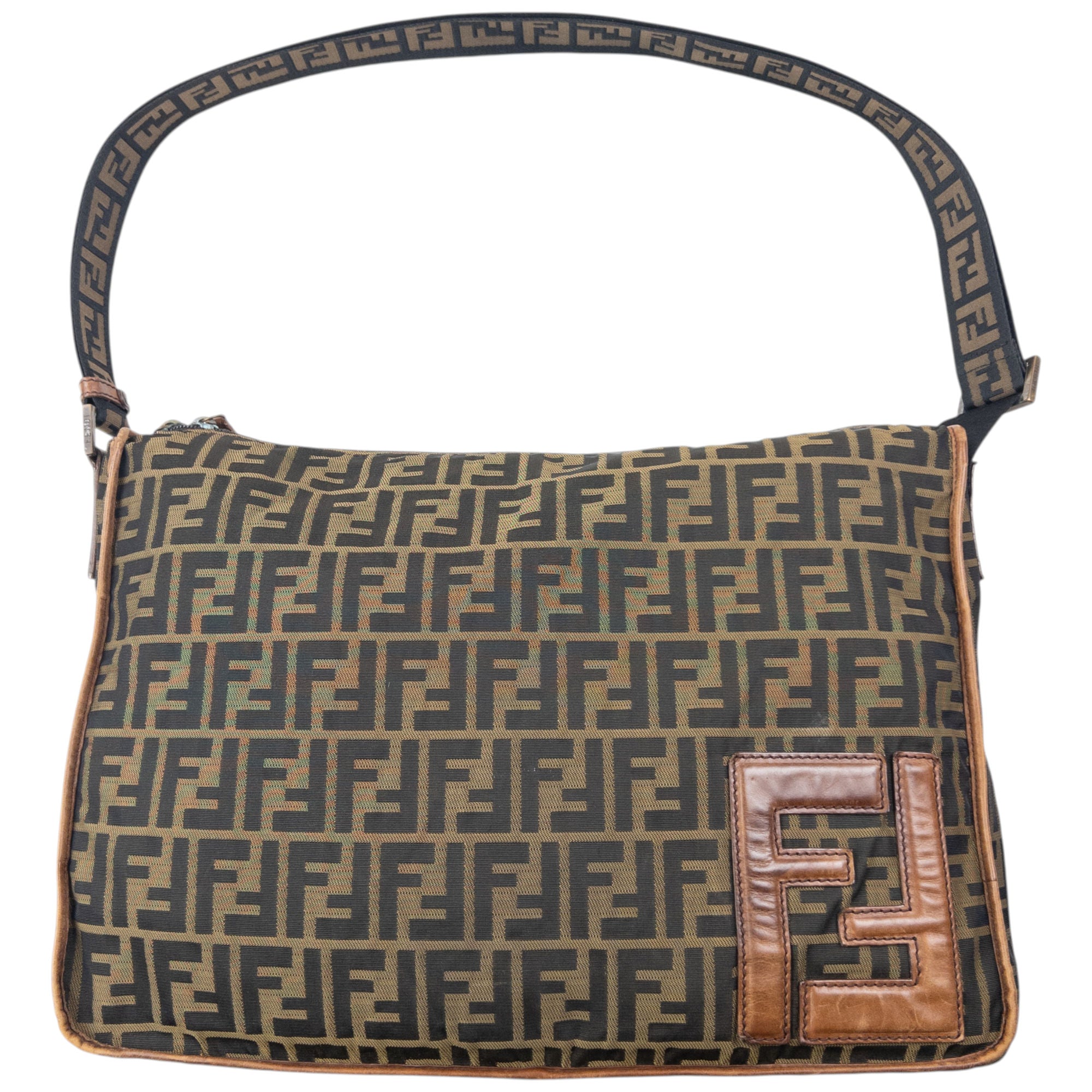 Vintage 2000s Fendi Monogram Crossbody Bag