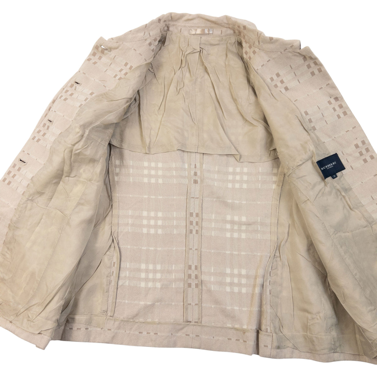 Vintage 2000s Burberry Nova Check Button Up Jacket Womens Size S