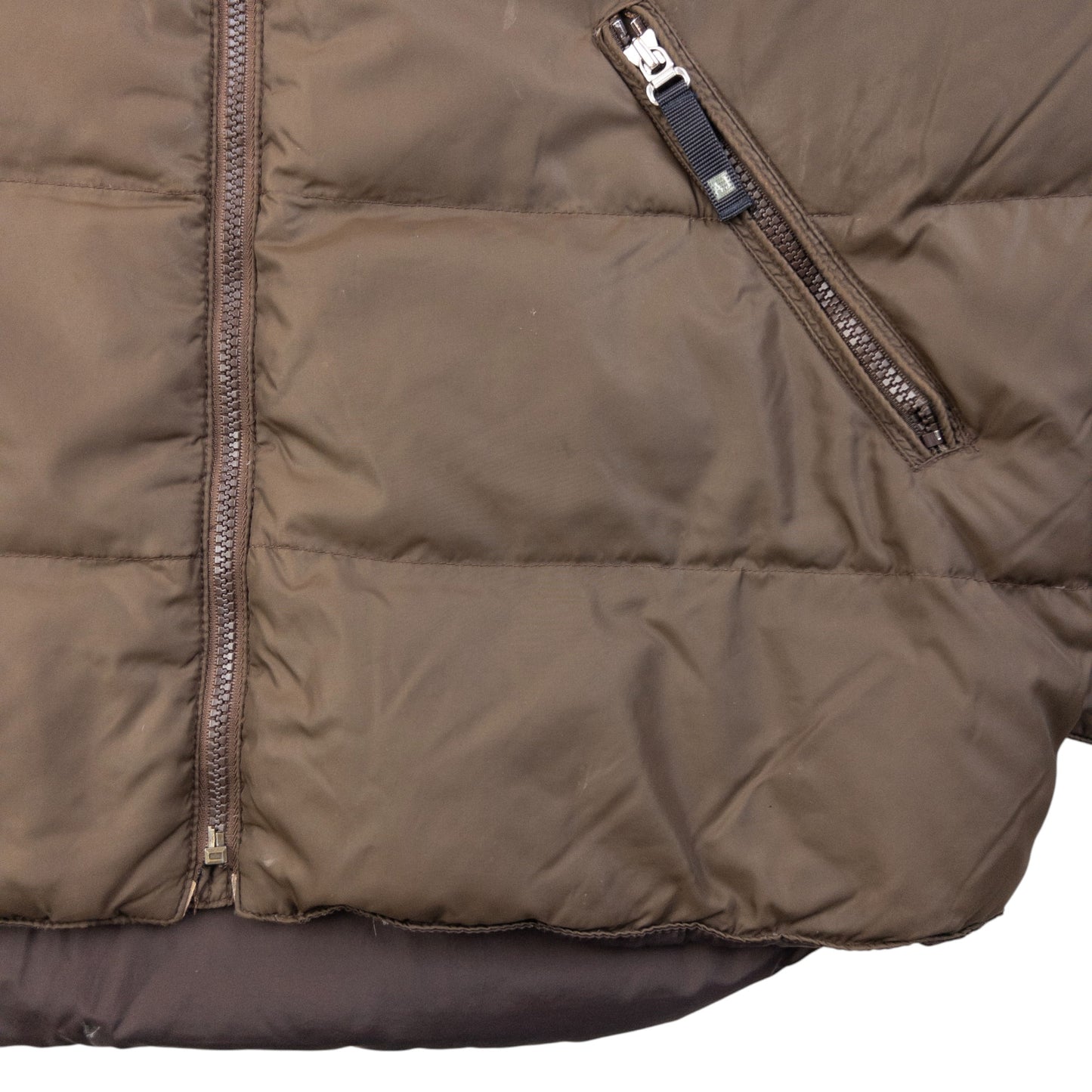 Vintage Armani Jeans Zip Up Puffer Jacket Size
