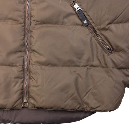 Vintage Armani Jeans Zip Up Puffer Jacket Size