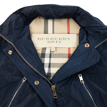 Vintage Burberry Brit Roll Sleeve Jacket Womens Size S