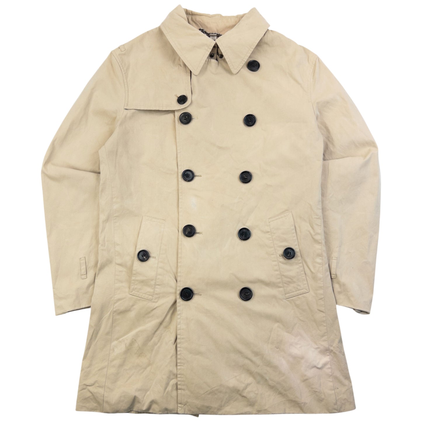 Vintage Burberry Nova Check Lined Trench Jacket Womens Size M