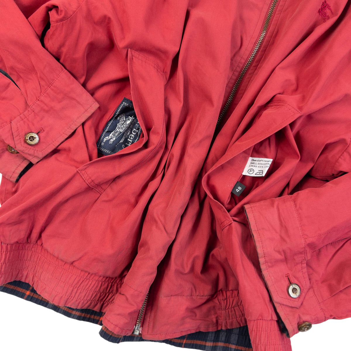 Vintage 90s Burberry Nova Check Reversible Bomber Jacket Size L