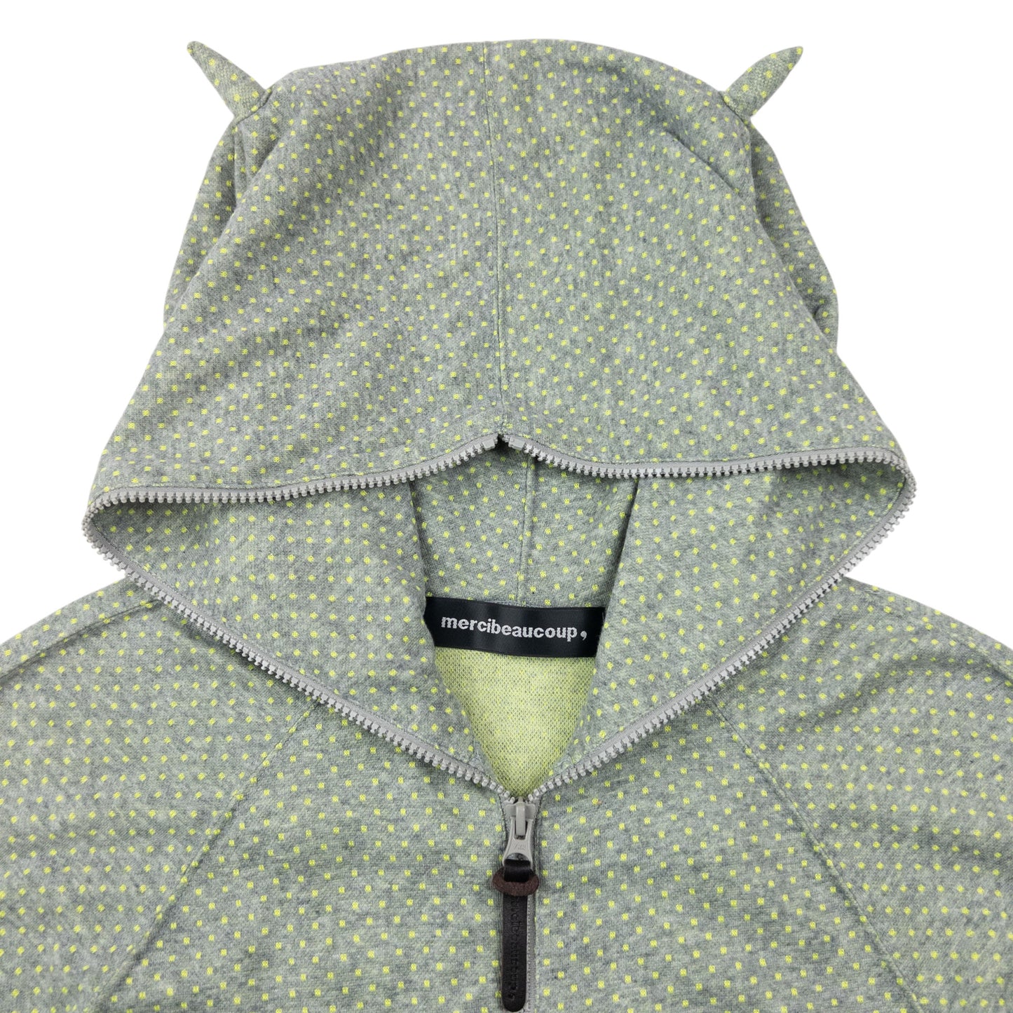 Vintage 2000s Mercibeaucoup By Issey Miyake Polka Dot Full Zip Hoodie Size M