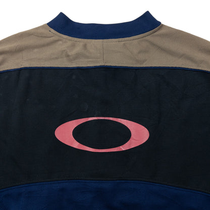 Vintage Oakley Q Zip Cycling T Shirt Size S