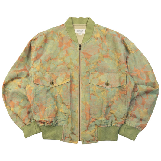Vintage 90s Yoshiyuki Kinishi Ficci Uomo Floral Bomber Jacket Size S