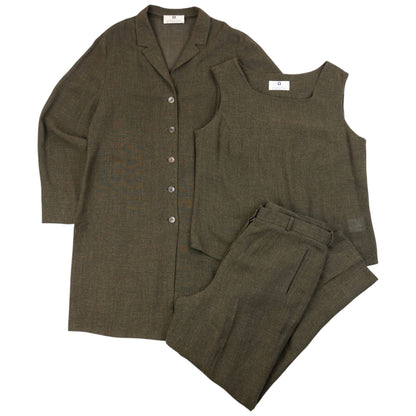 Vintage 90s Givenchy Shirt & Top & Trousers Matching Set Womens Size L