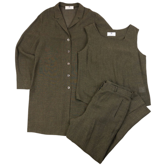 Vintage 90s Givenchy Shirt & Top & Trousers Matching Set Womens Size L